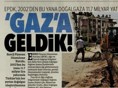 ‘GAZ’A GELDİK! (HÜRRİYET)