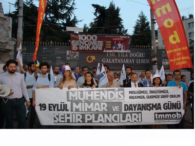 19 EYLÜL TMMOB DAYANIŞMA GÜNÜNDE: ÖRGÜTÜMÜZE, MESLEĞİMİZE, HALKIMIZA VE ÜLKEMİZE SAHİP ÇIKIYORUZ