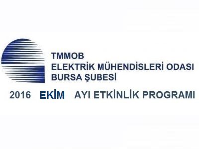 2016 EKİM AYI ETKİNLİK PROGRAMI