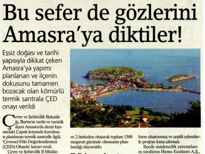 BU SEFER DE GÖZLERİNİ AMASRA`YA DİKTİLER! (BİRGÜN)