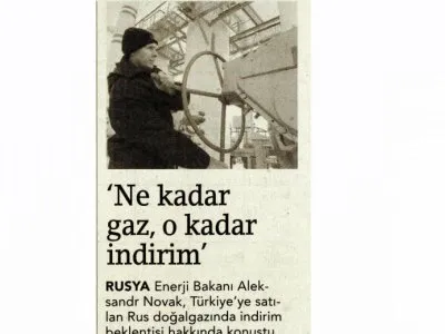 `NE KADAR GAZ, O KADAR İNDİRİM` (BİRGÜN)