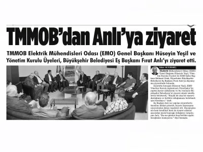 TMMOB`DAN ANLI`YA ZİYARET (TİGRİS HABER)