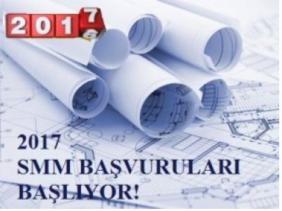 2017 SERBEST MÜŞAVİR MÜHENDİS (SMM ) BAŞVURULARI BAŞLIYOR!
