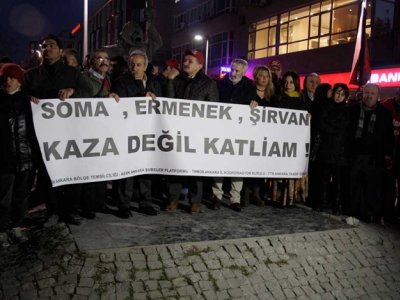 TMMOB-DİSK-KESK-TTBDEN ŞİRVANDAKİ MADENCİ CİNAYETLERİNİ PROTESTO İÇİN BASIN AÇIKLAMASI