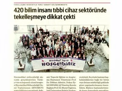 420 BİLİM İNSANI TIBBİ CİHAZ SEKTÖRÜNDE TEKELLEŞMEYE DİKKAT ÇEKTİ (DÜNYA)