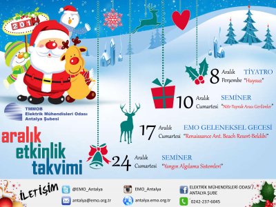 ARALIK 2016 ETKİNLİK TAKVİMİ