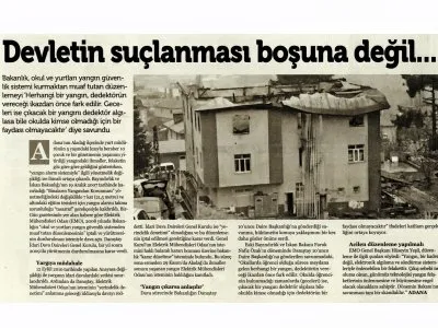 DEVLETİN SUÇLANMASI BOŞUNA DEĞİL (ÖZGÜRLÜKÇÜ DEMOKRASİ)