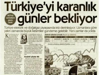 TÜRKİYE’Yİ KARANLIK GÜNLER BEKLİYOR (CUMHURİYET)