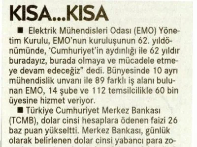KISA KISA (CUMHURİYET)