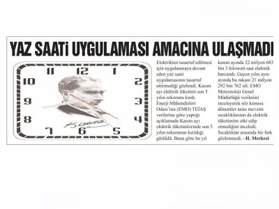 YAZ SAATİ UYGULAMASI AMACINA ULAŞMADI (MANİSA`DA DENGE)