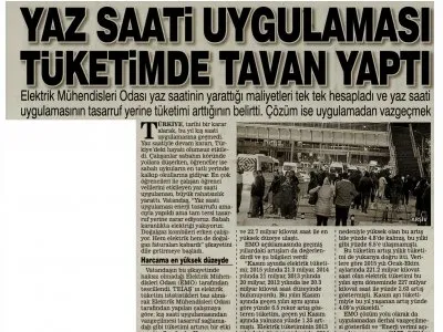 YAZ SAATİ UYGULAMASI TAVAN YAPTI (ŞOK)