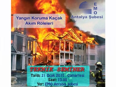 TEKNİK SEMİNER: YANGIN KORUMA KAÇAK AKIM RÖLELERİ