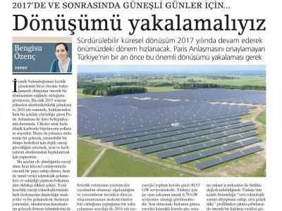 DÖNÜŞÜMÜ YAKALAMALIYIZ (BİRGUN.NET)