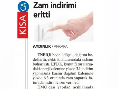 ZAM İNDİRİMİ ERİTTİ (AYDINLIK)