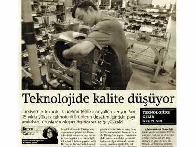 TEKNOLOJİDE KALİTE DÜŞÜYOR (BİRGÜN)