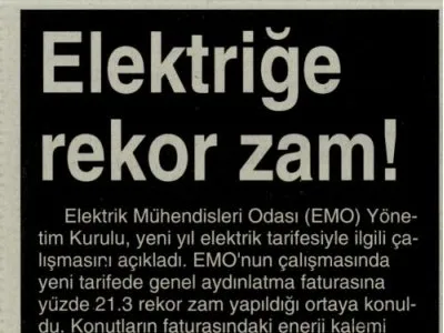 ELEKTRİĞE REKOR ZAM! (YENİ MESAJ)