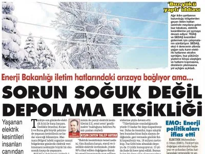 EMO: ENERJİ POLİTİKALARI İFLAS ETTİ(SÖZCÜ)