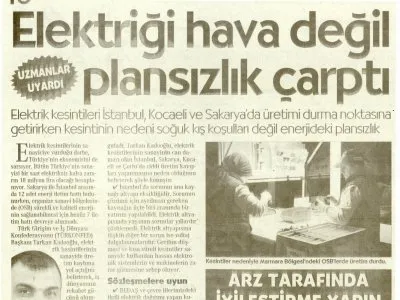 SANAYİCİYE KÖTÜ HABER (CUMHURİYET)