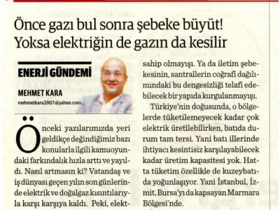 ÖNCE GAZI BUL SONRA ŞEBEKE BÜYÜT! YOKSA ELEKTRİĞİN DE GAZIN DA KESİLİR (DÜNYA)