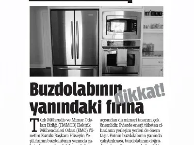 BUZDOLABININ YANINDAKİ FIRINA DİKKAT (GAZETE HARBİ)