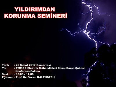 YILDIRIMDAN KORUNMA SEMİNERİ