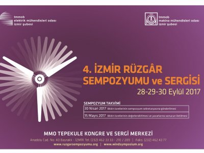 4. İZMİR RÜZGAR SEMPOZYUMU`NA BİLDİRİ ÇAĞRISI
