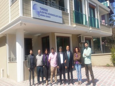 YENİ BİNAMIZA İLK ZİYARET ARSUZ BELEDİYE BAŞKANI,ÜYEMİZ NAZIM ÇULHADAN