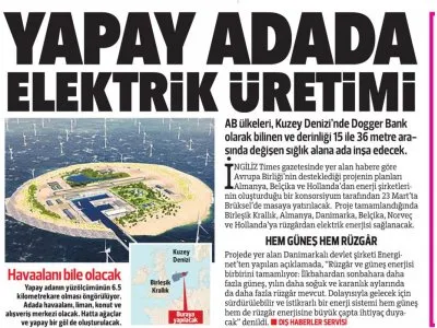 YAPAY ADADA ELEKTRİK ÜRETİMİ (HÜRRİYET)
