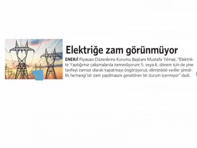 ELEKTRİĞE ZAM GÖRÜNMÜYOR (VATAN)