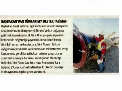 BAŞBAKANDAN TÜRKAKIM`A DESTEK TALİMATI (DÜNYA)