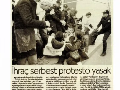 İHRAÇ SERBEST PROTESTO YASAK (CUMHURİYET)