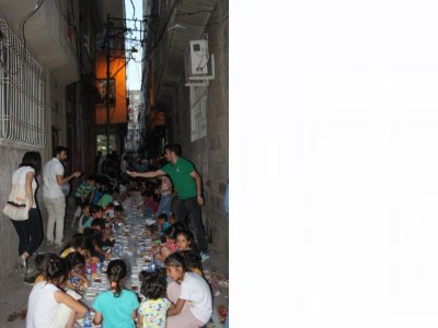 TMMOB DİYARBAKIR İL KOORDİNASYON KURULU BİLEŞENLERİ (İKK) SUR`DAKİ HALKLA YERYÜZÜ SOFRASINDA BİRARAYA GELDİ.