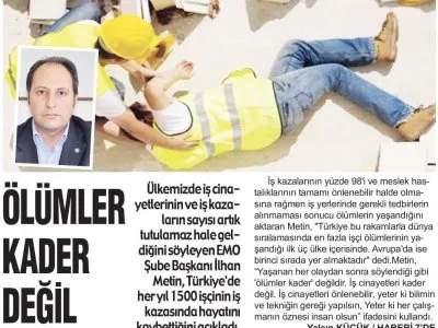 ÖLÜMLER KADER DEĞİL (HİLAL-03.06.2017)