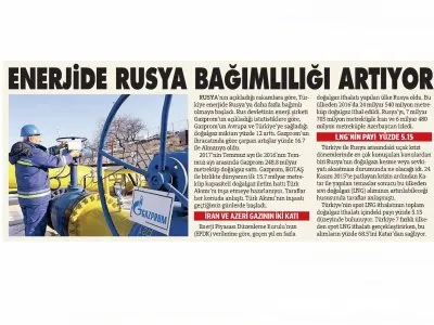 ENERJİDE RUSYA BAĞİMLİLİĞİ ARTIYOR (SÖZCÜ)