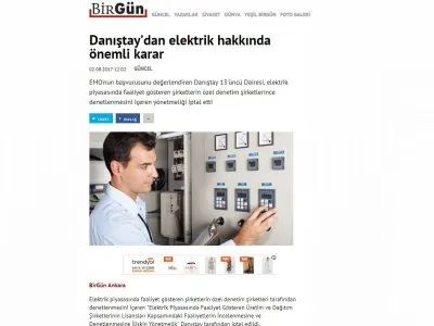DANIŞTAY’DAN ELEKTRİK HAKKINDA ÖNEMLİ KARAR (BİRGÜN)