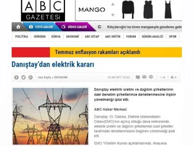 DANIŞTAY’DAN ELEKTRİK KARARI (ABCGAZETESİ.COM)