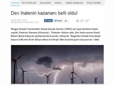 DEV İHALENİN KAZANANI BELLİ OLDU! (MİLLİYET)