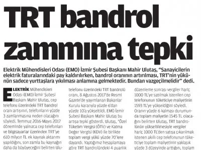 TRT BANDROL ZAMMINA TEPKİ (YENİ DEVİR)