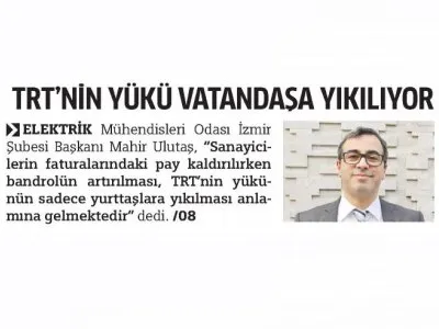 TRT`NİN YÜKÜ VATANDAŞA YIKILIYOR (MİLLİ GAZETE)