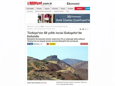 TÜRKİYE`NİN 50 YILLIK İNCİSİ ESKİŞEHİR`DE BULUNDU (MİLLİYET)
