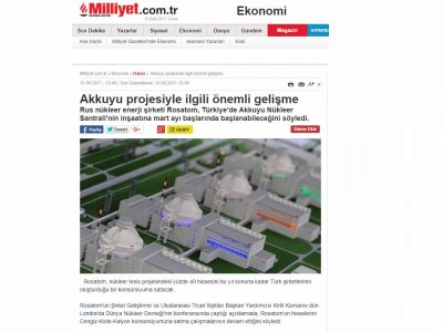 AKKUYU PROJESİYLE İLGİLİ ÖNEMLİ GELİŞME (MİLLİYET)
