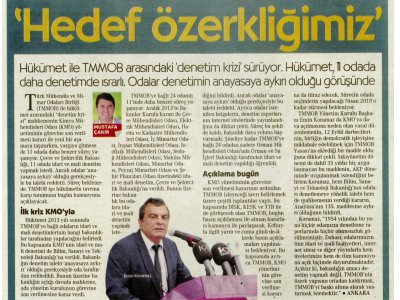 ‘HEDEF ÖZERKLİĞİMİZ’ (CUMHURİYET)