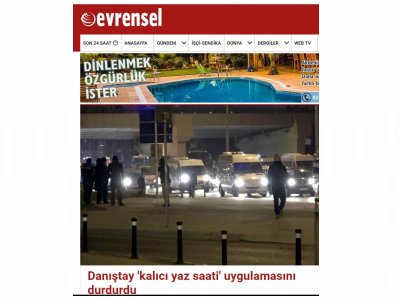 DANIŞTAY `KALICI YAZ SAATİ` UYGULAMASINI DURDURDU (EVRENSEL.NET)