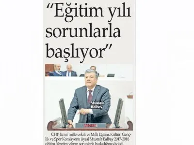 `EĞİTİM YILI SORUNLARLA BAŞLIYOR` (İZMİR YENİ GÜN)
