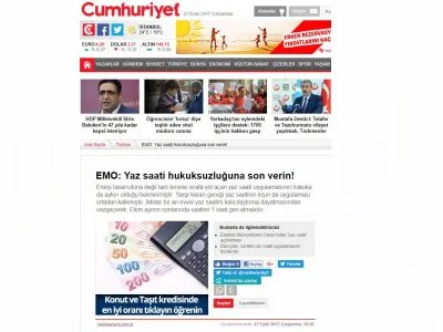 EMO: YAZ SAATİ HUKUKSUZLUĞUNA SON VERİN! (CUMHURİYET.COM.TR)