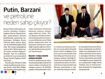 PUTİN, BARZANİ VE PETROLÜNE NEDEN SAHİP ÇIKIYOR? (DÜNYA)