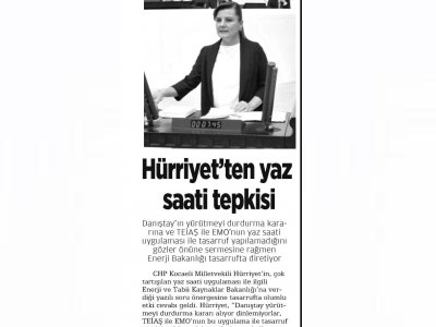 HÜRRİYET`TEN YAZ SAATİ TEPKİSİ  (KARTEPE)