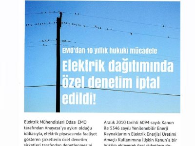 ELEKTRİK DAĞITIMINDA ÖZEL DENETİM İPTAL EDİLDİ! (KAYNAK ELEKTRİK)