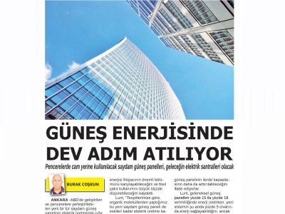 GÜNEŞ ENERJİSİNDE DEV ADIM ATILIYOR (24 SAAT)