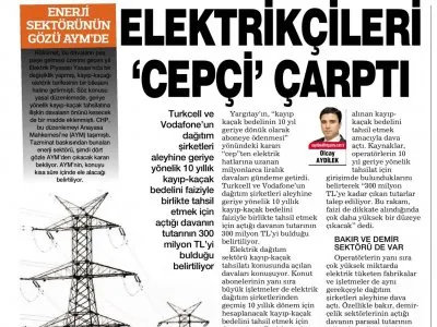 ELEKTRİKÇİLERİ `CEPÇİ` ÇARPTI (HABERTÜRK)